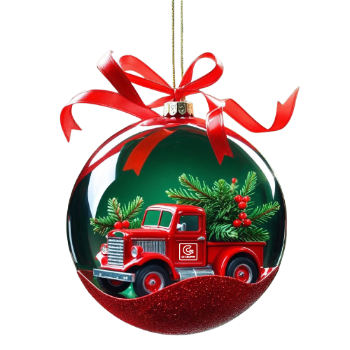 GC Gruppe Weihnachtskugel mit Truck